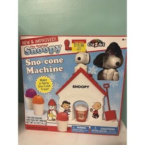 The Original Snoopy Sno-Cone Machine Flavored Snow Maker Peanuts 2015 See‎ Desc